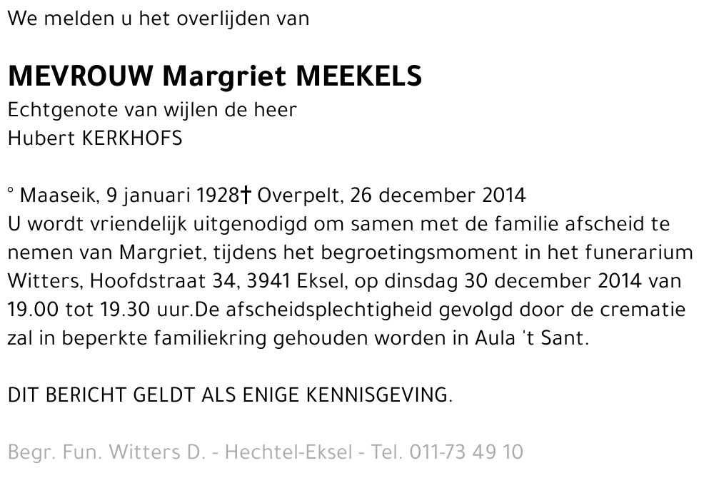 Margriet Meekels