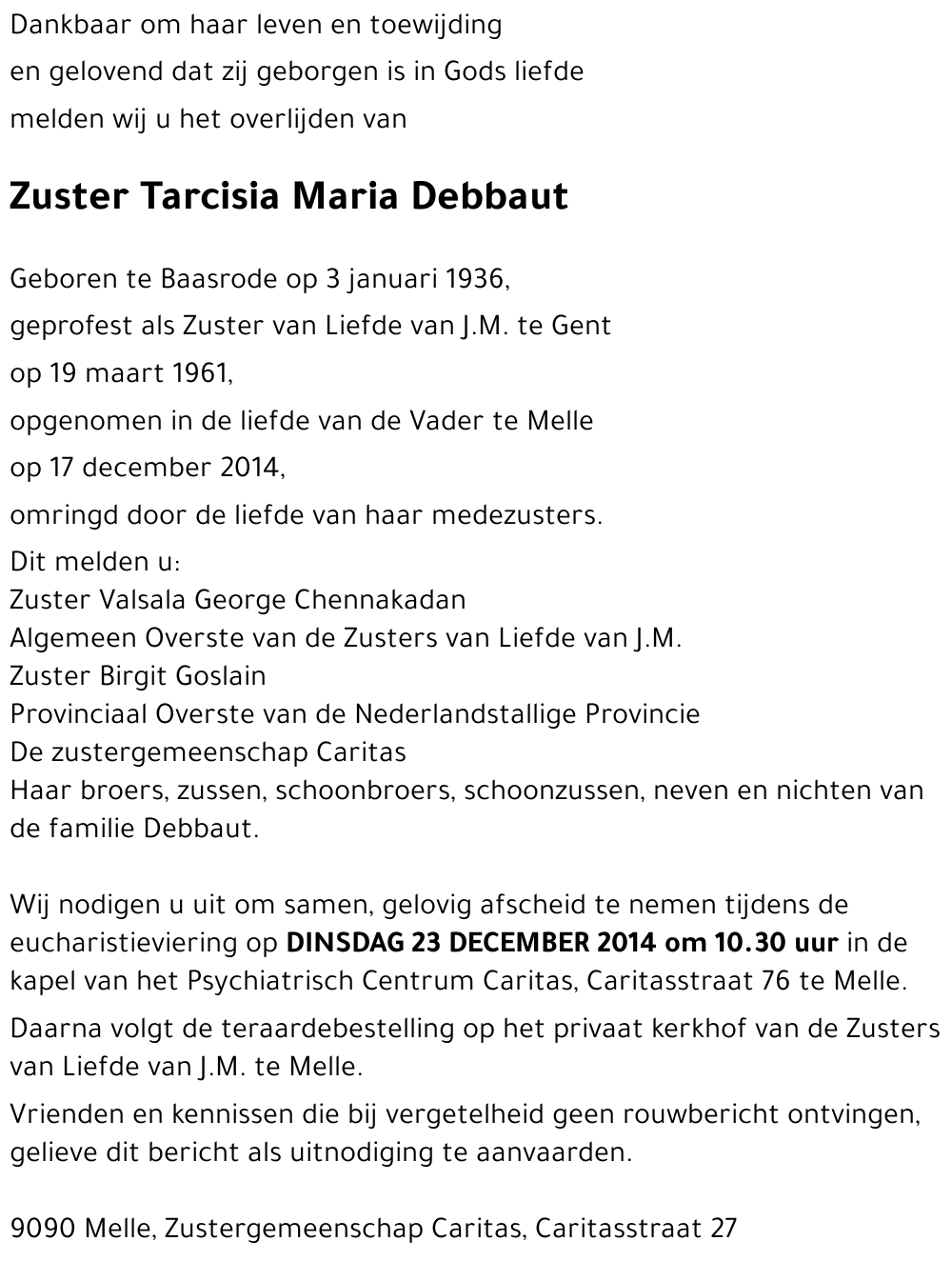 Maria Debbaut