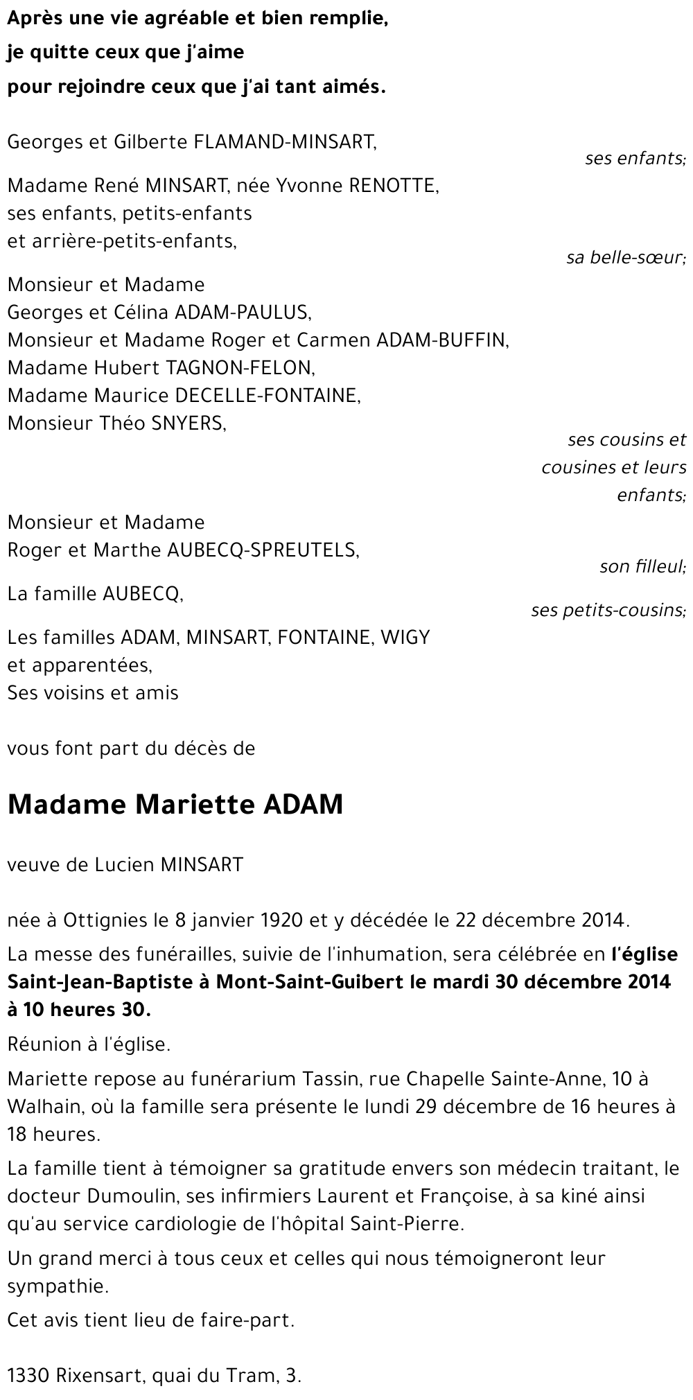 Mariette ADAM