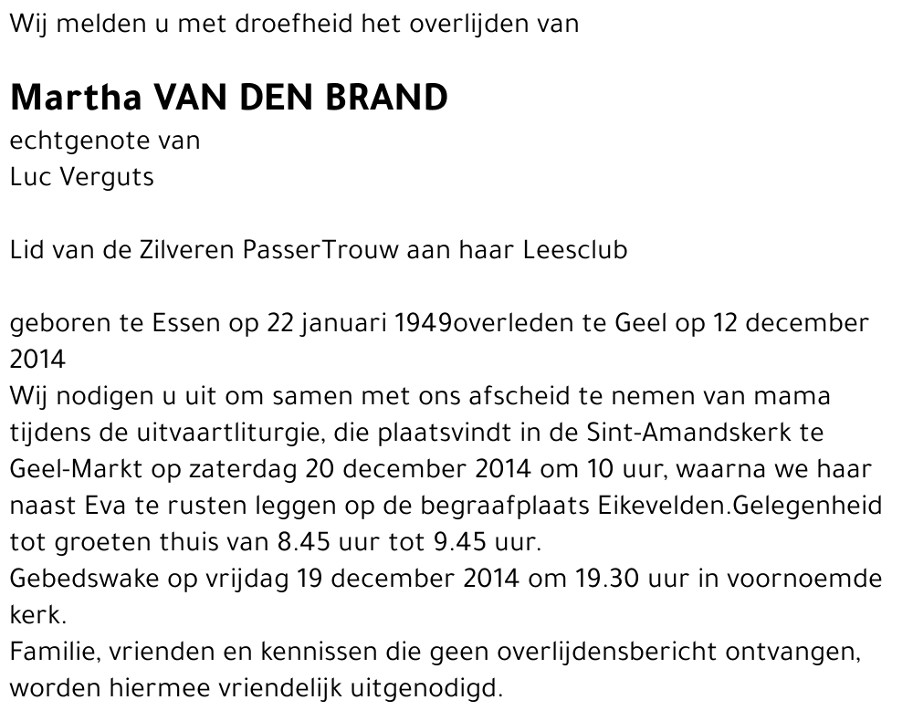 Martha van den Brand