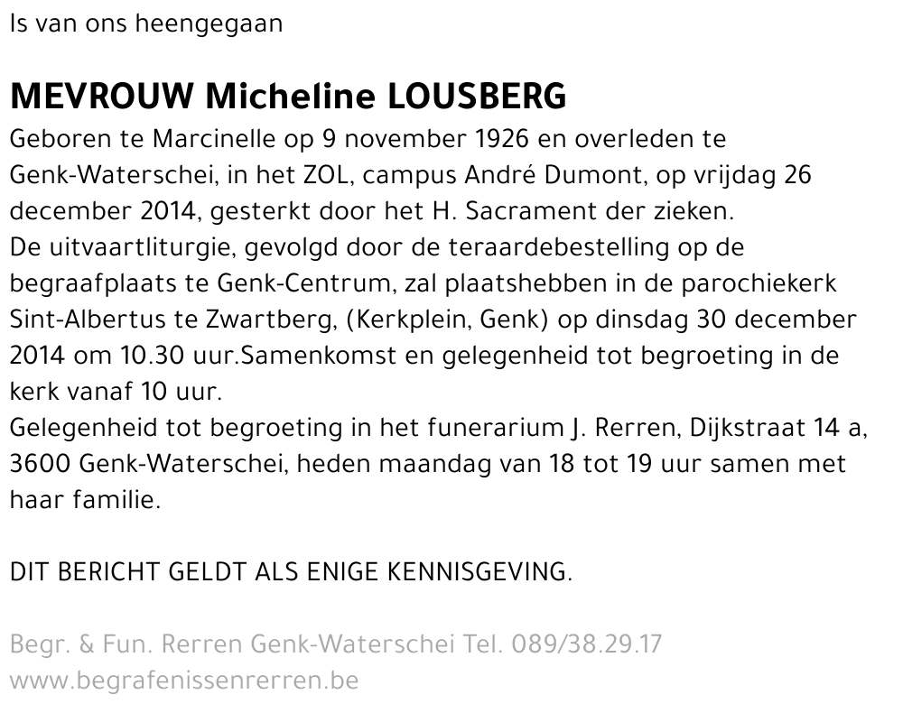 Micheline Lousberg