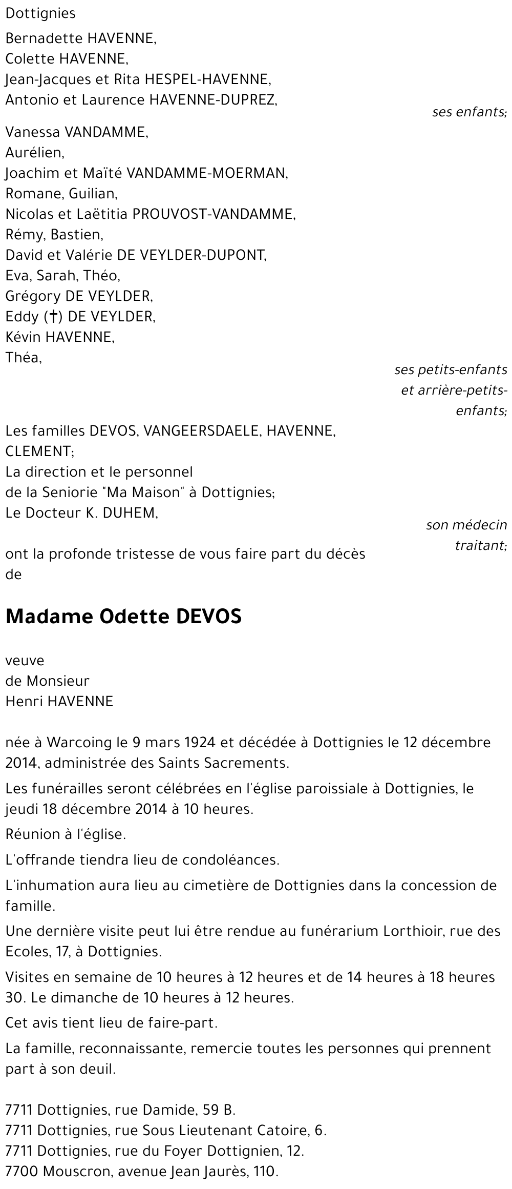 Odette DEVOS