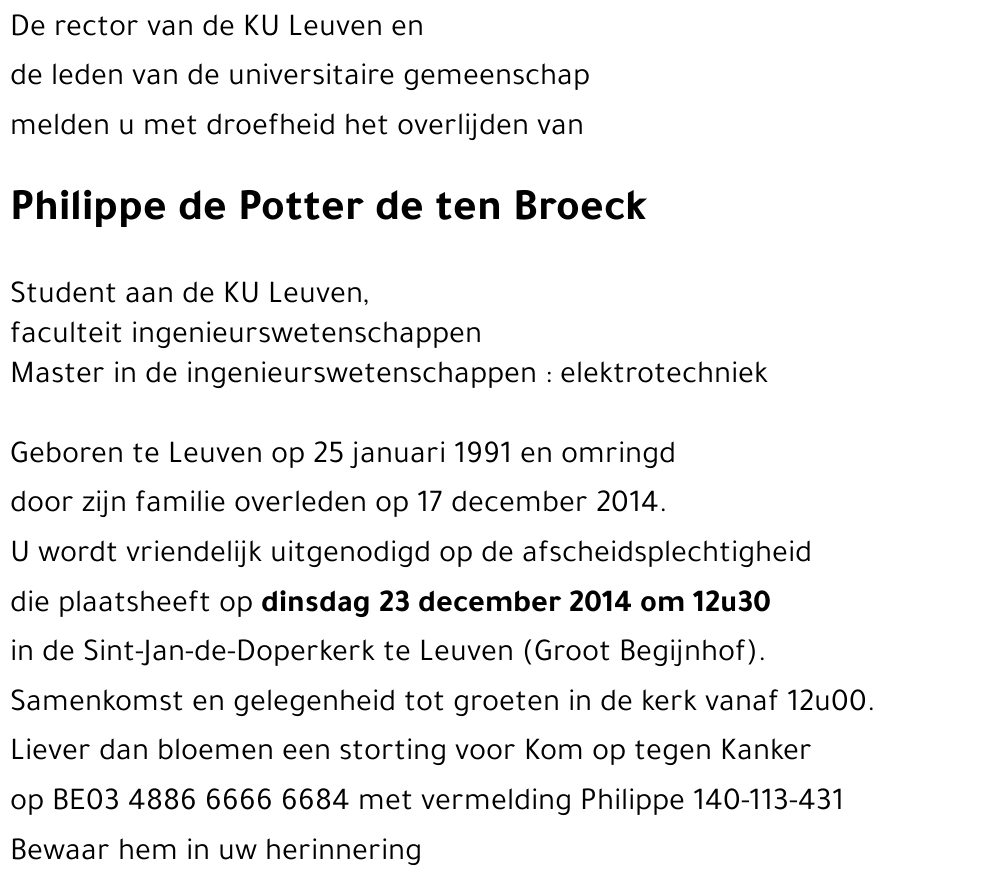 Philippe de Potter de ten Broeck
