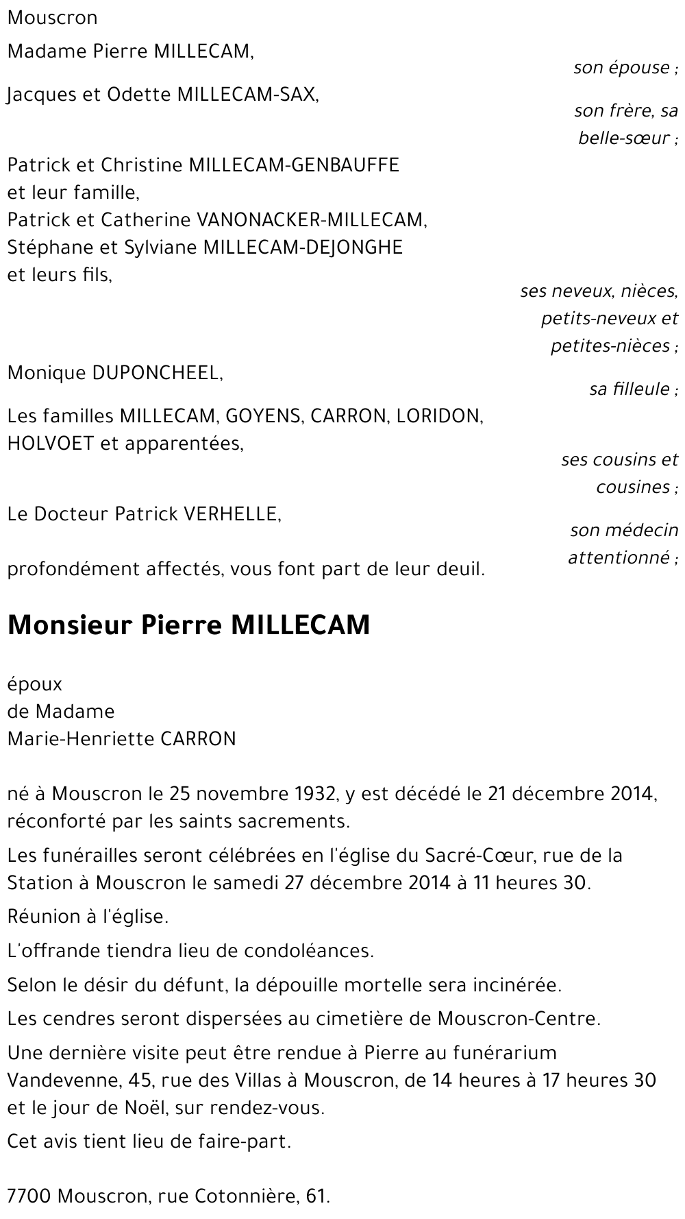 Pierre MILLECAM