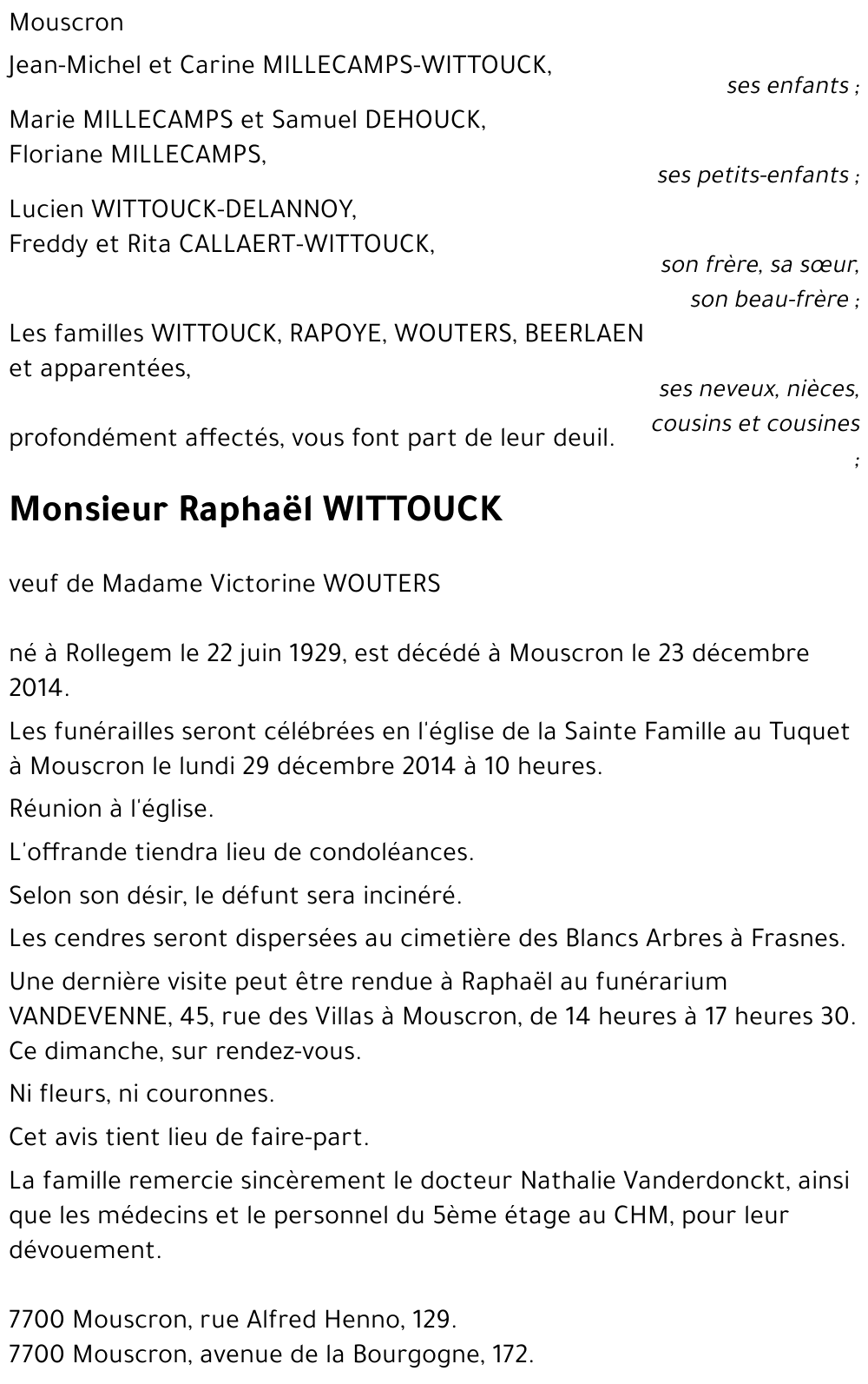 Raphaël WITTOUCK