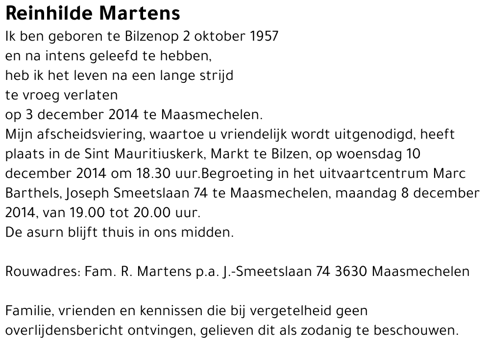 Reinhilde Martens
