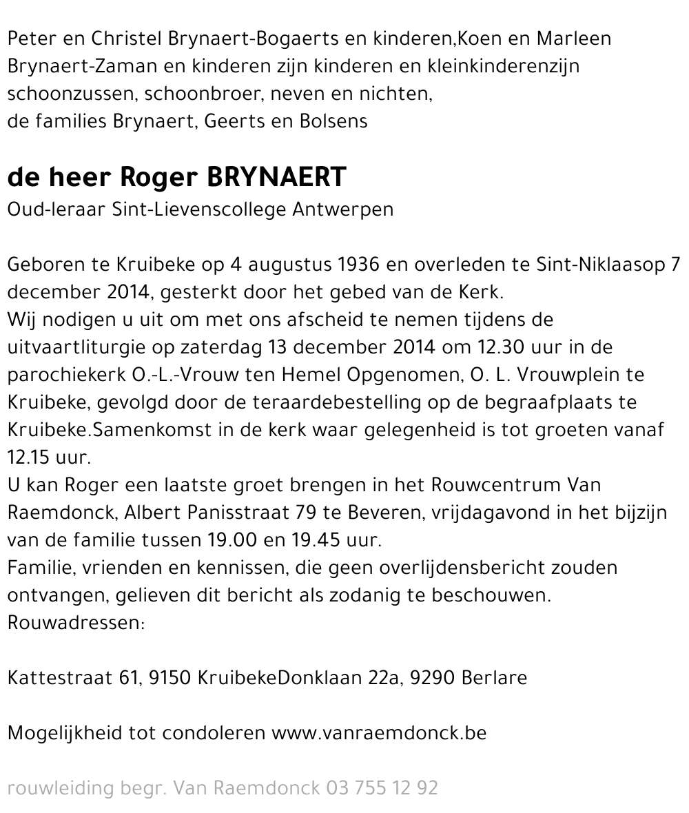 Roger Brynaert