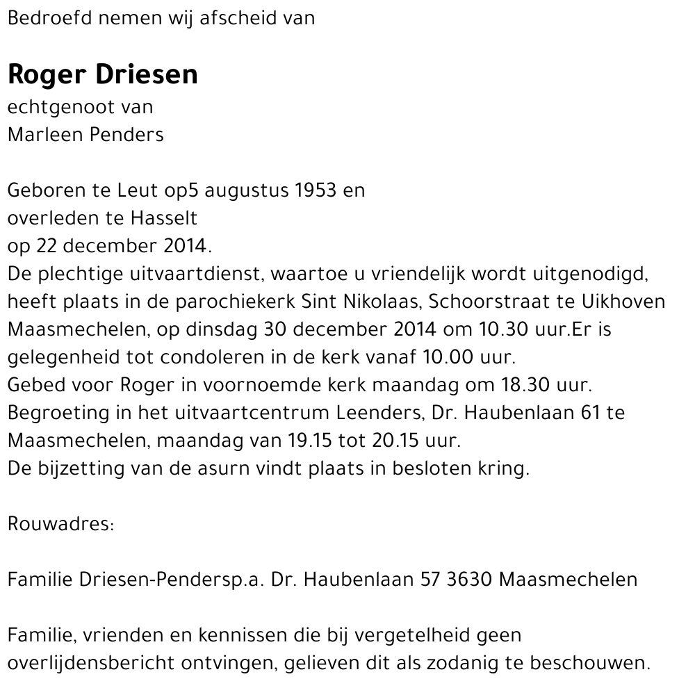 Roger Driesen
