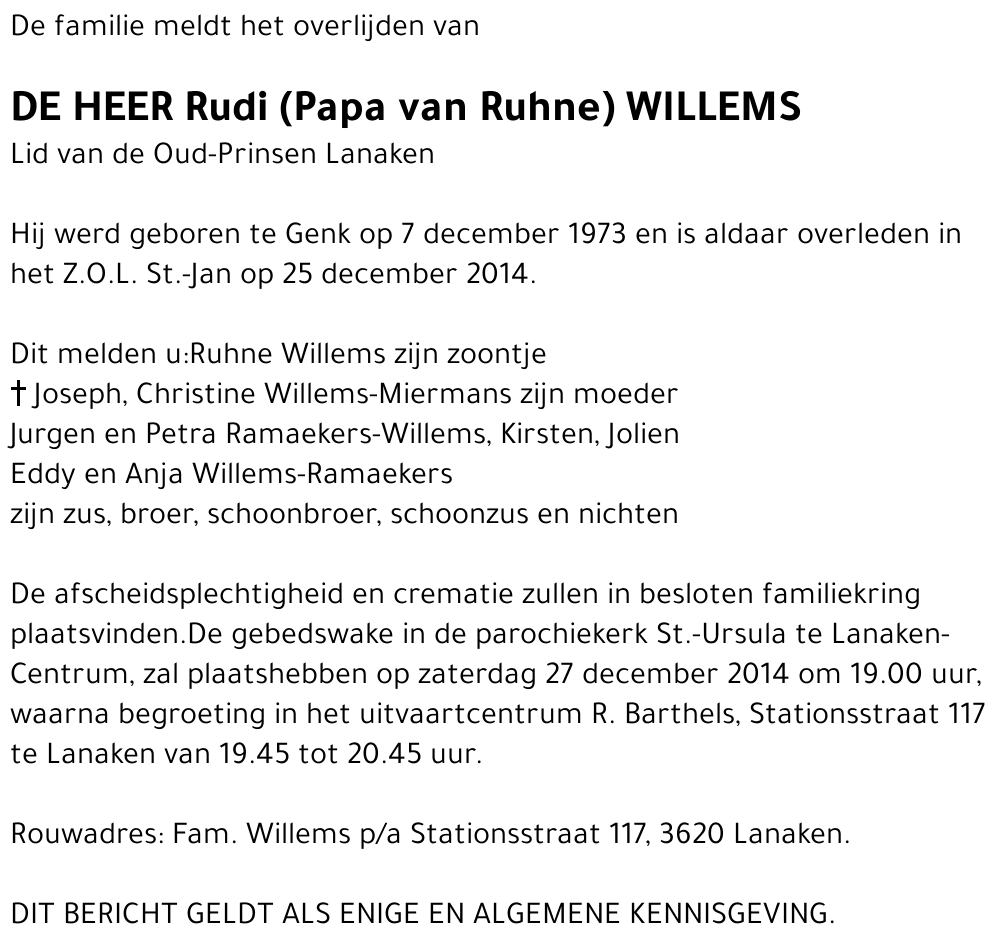 Rudi Willems