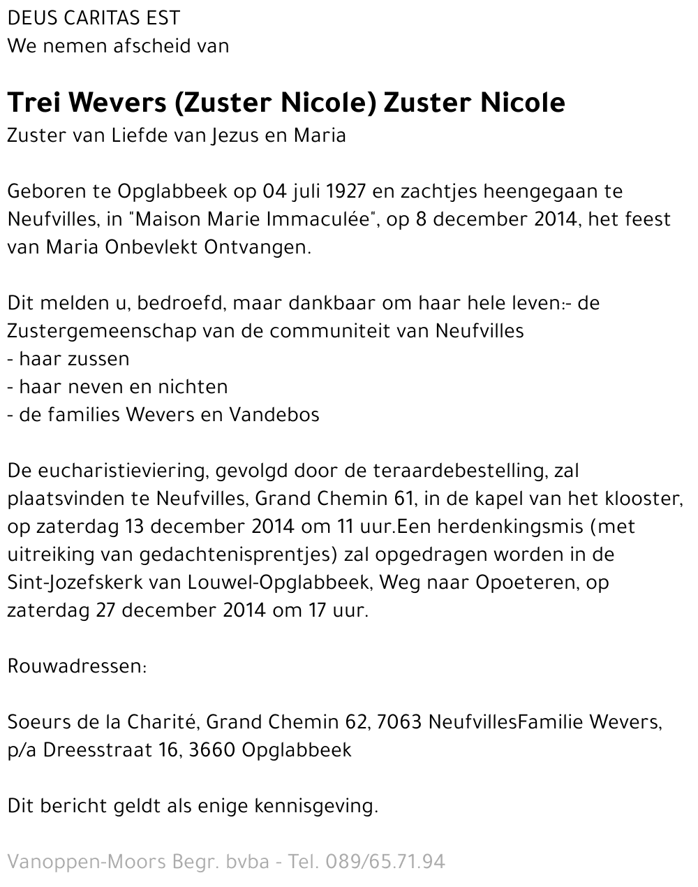 Trei Wevers