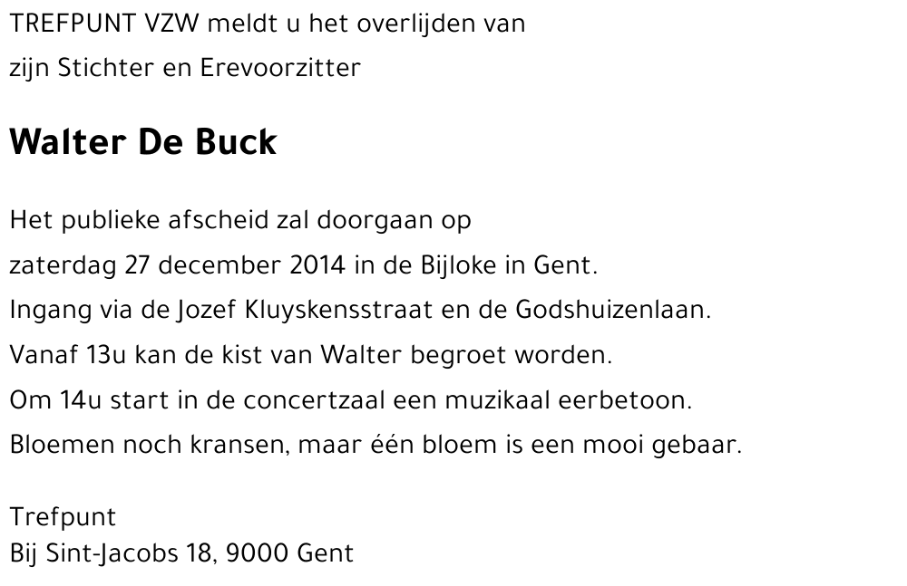 Walter De Buck