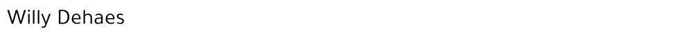 Willy Dehaes