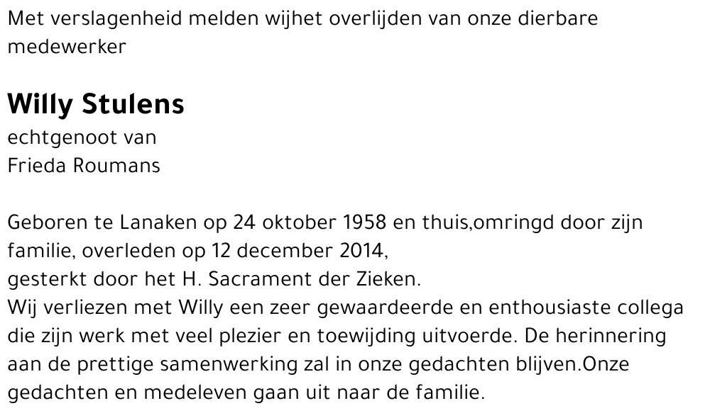 Willy Stulens