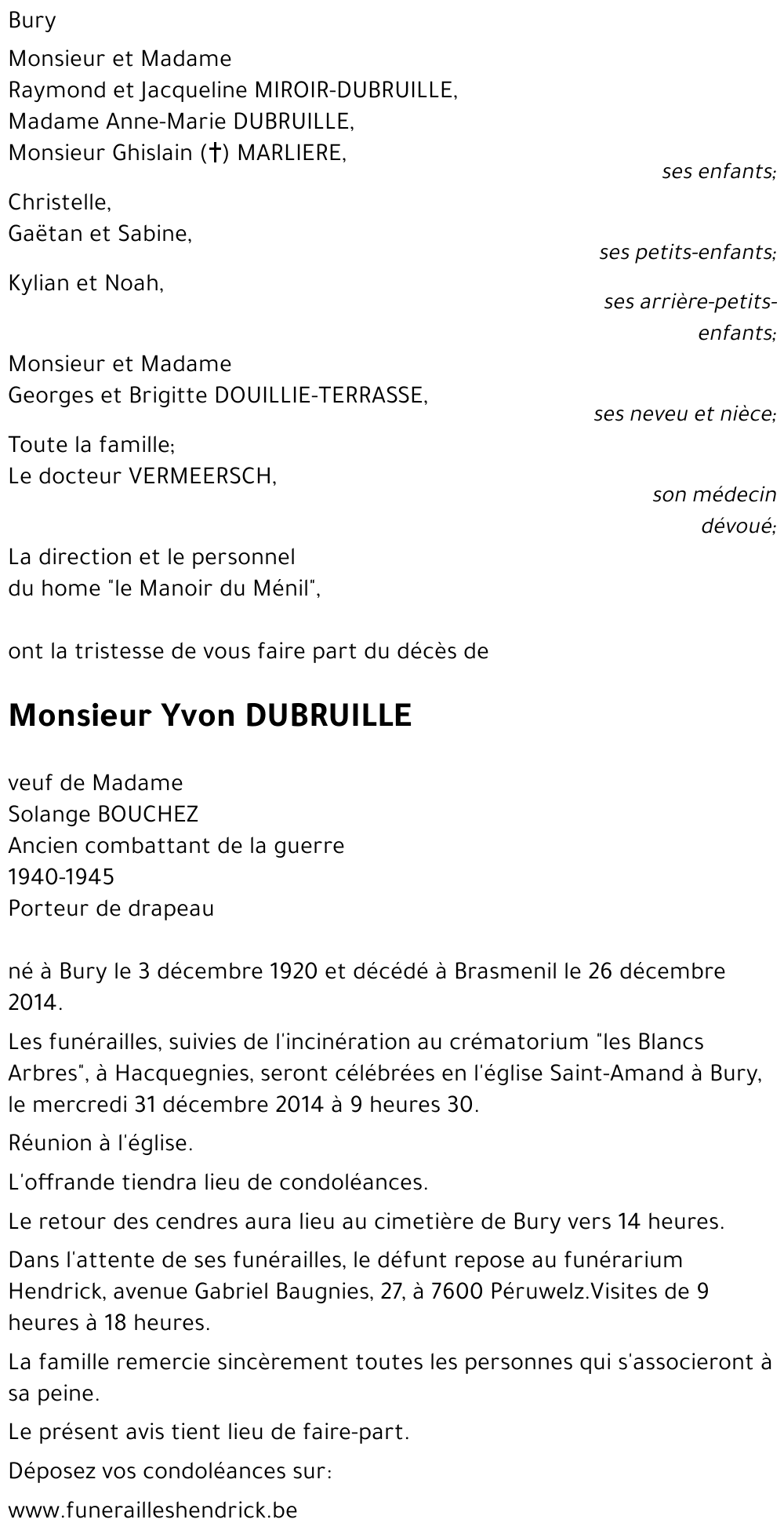 Yvon DUBRUILLE