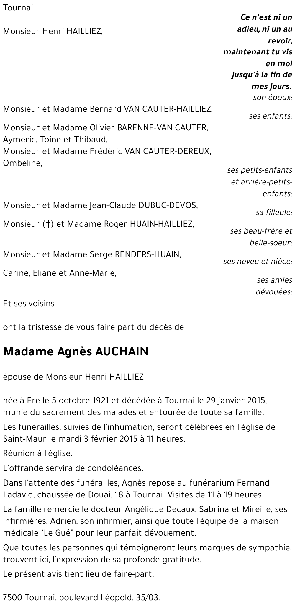 Agnès AUCHAIN