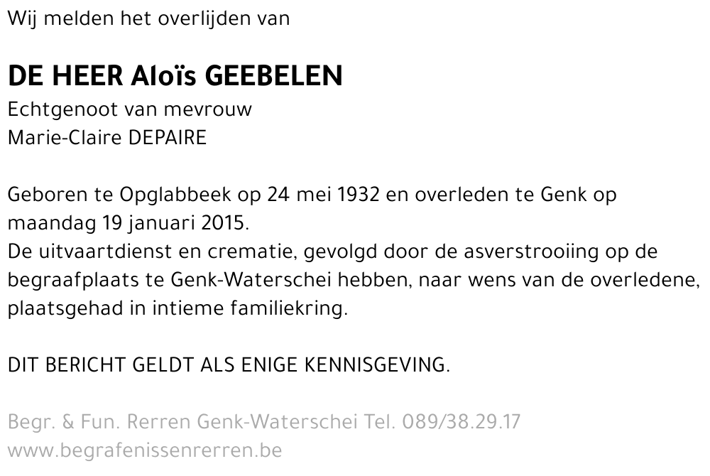 Aloïs Geebelen