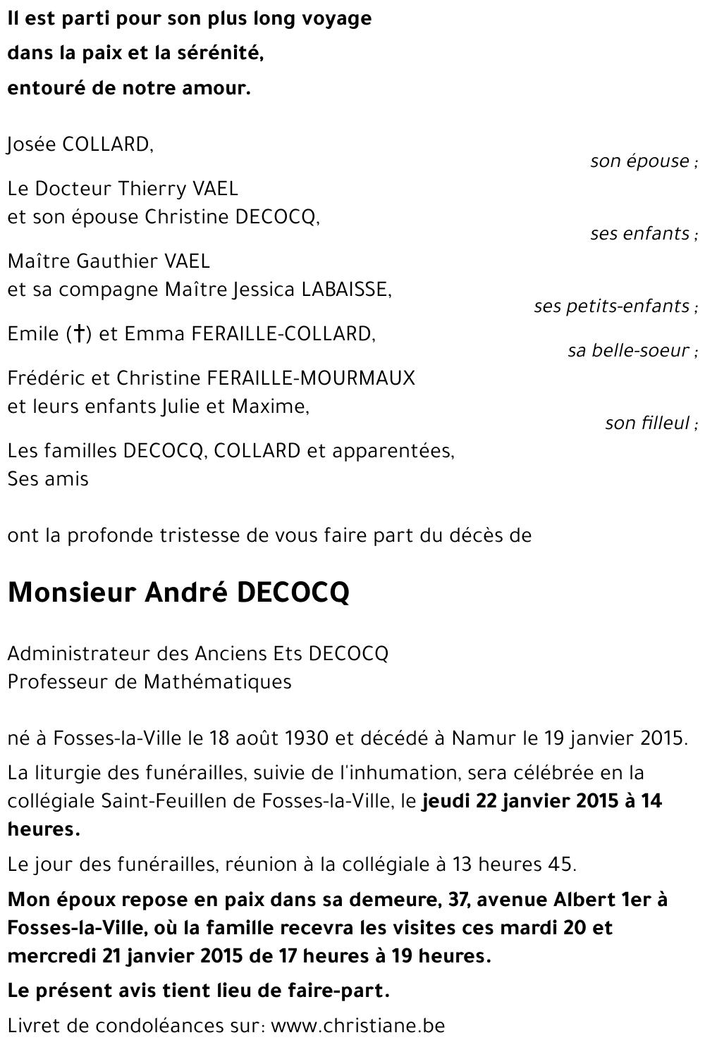 André DECOCQ