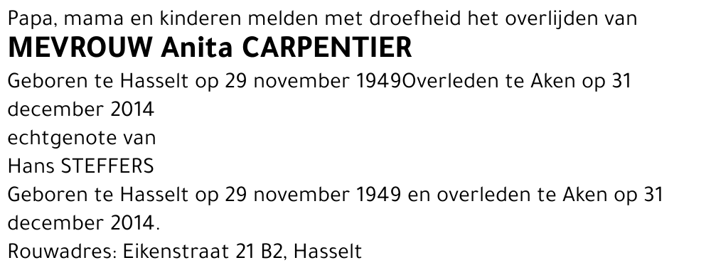 Anita Carpentier
