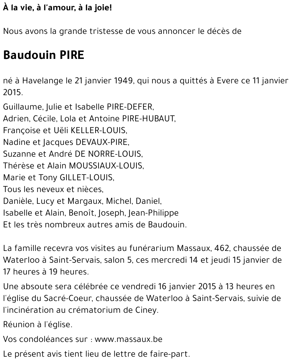 Baudouin PIRE