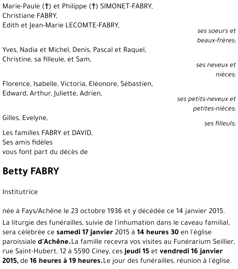 Betty FABRY