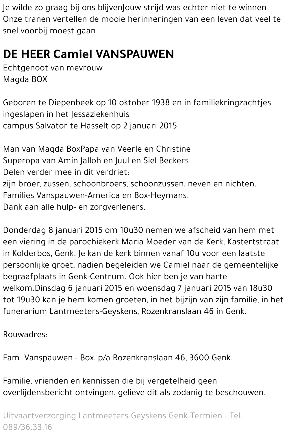 Camiel VANSPAUWEN