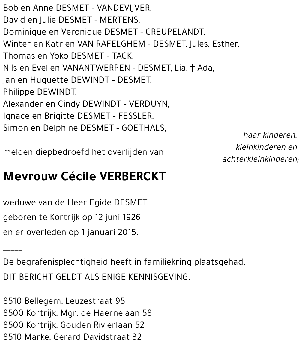 Cécile VERBERCKT