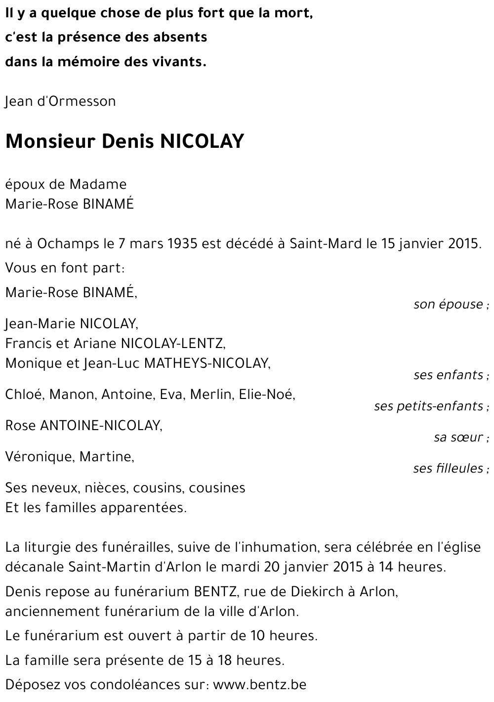 DENIS NICOLAY