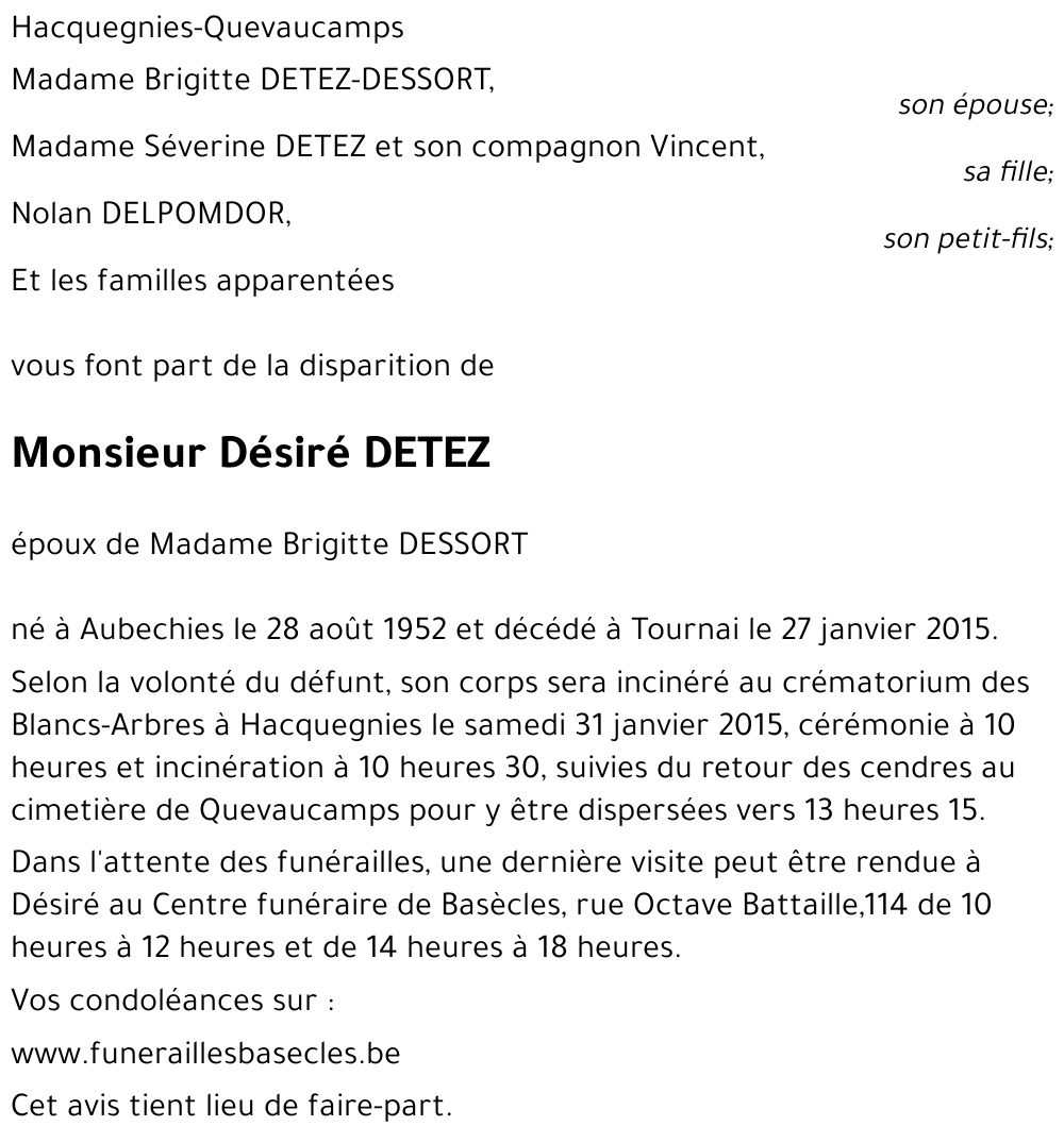 Désiré DETEZ