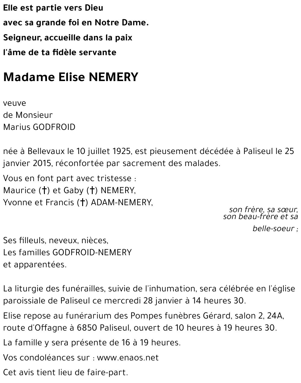 Elise NEMERY