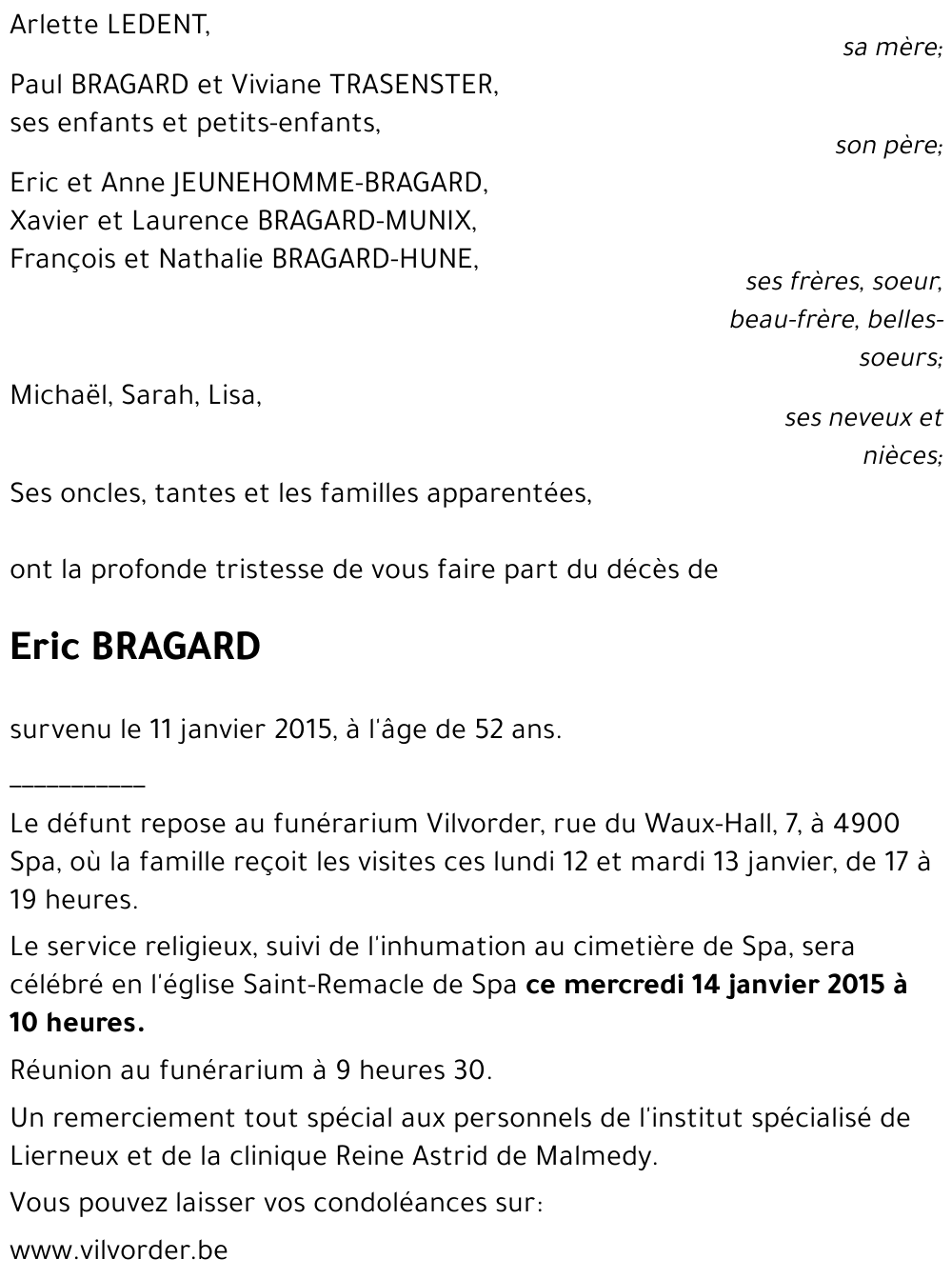Eric BRAGARD