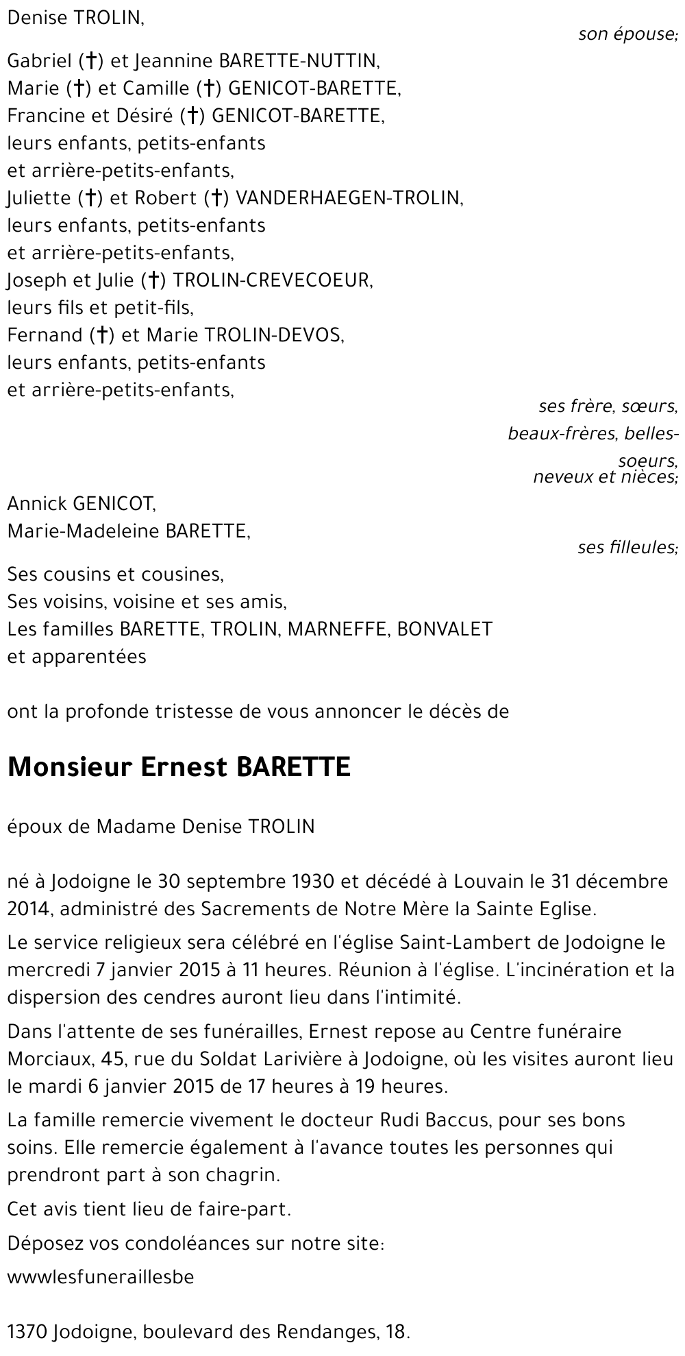 Ernest BARETTE