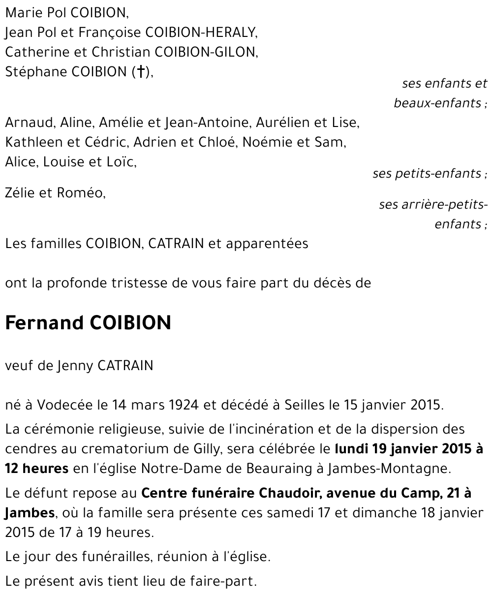Fernand COIBION