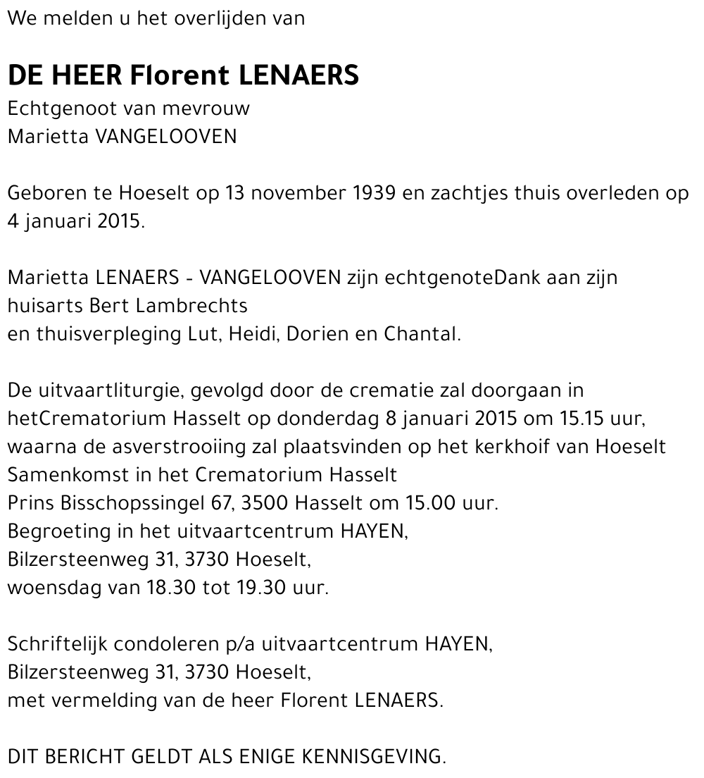 Florent Lenaers
