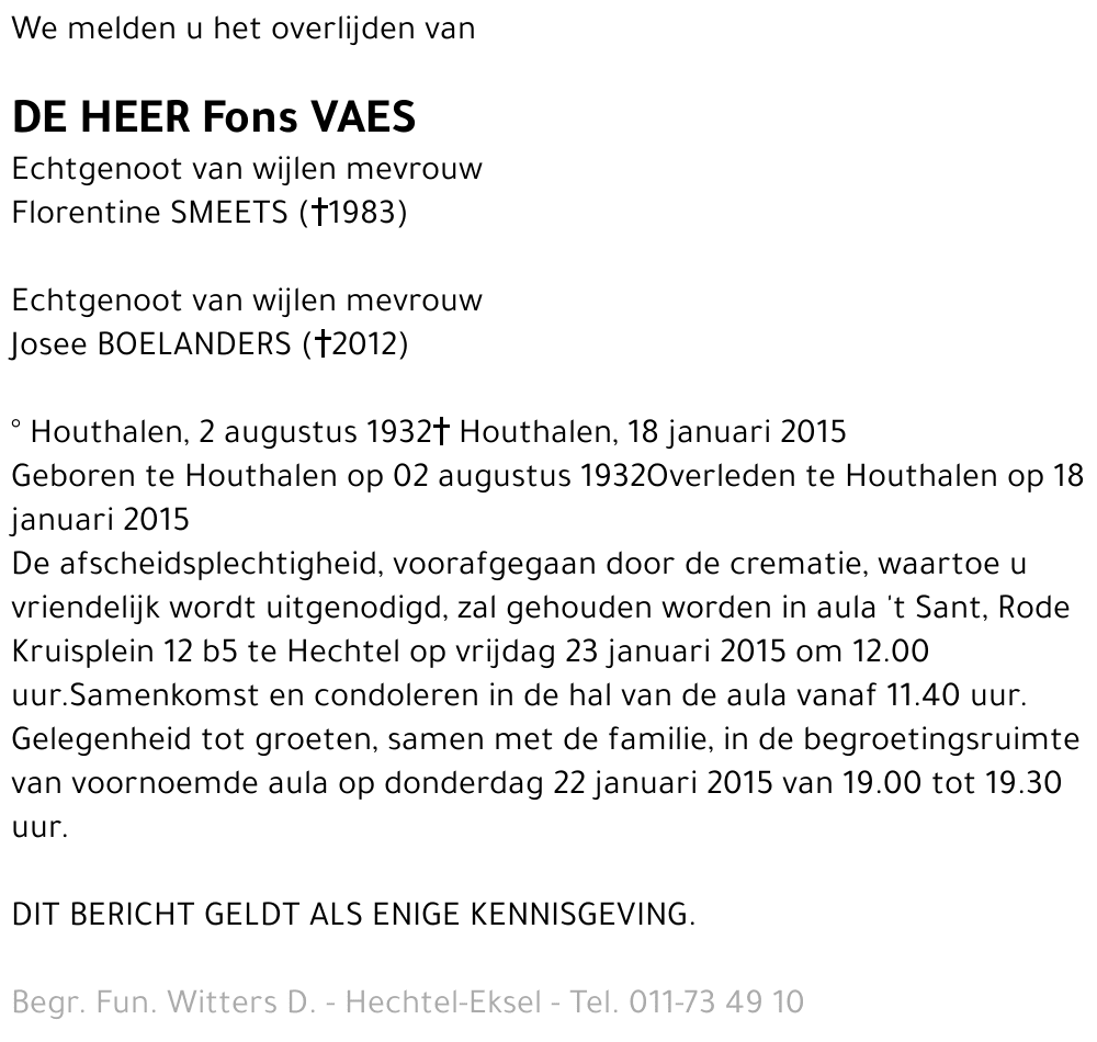 Fons VAES