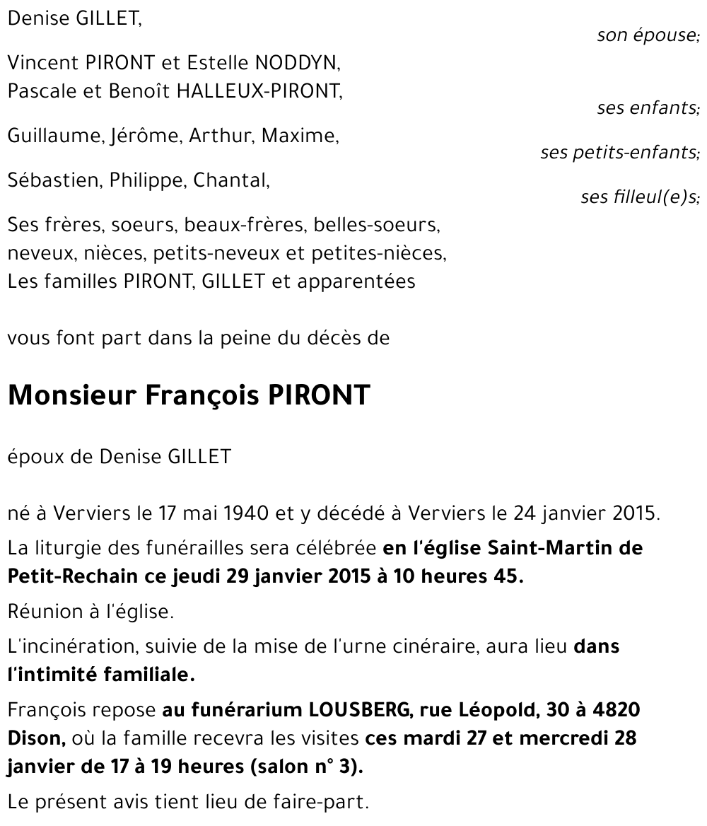 François PIRONT