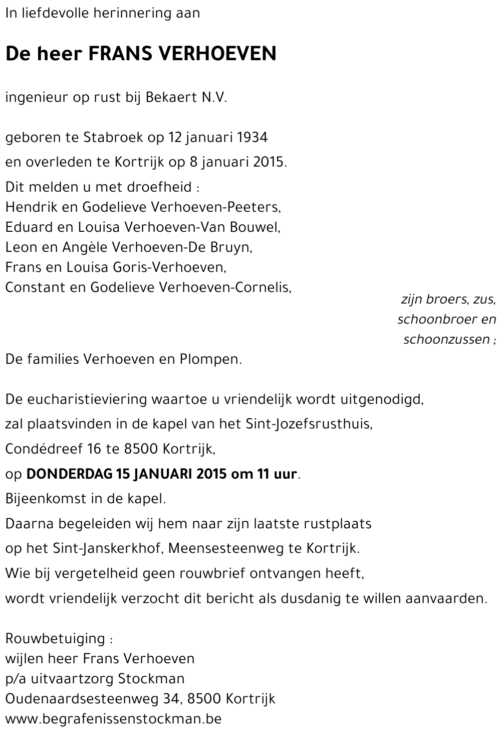 FRANS VERHOEVEN