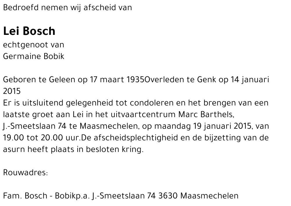 Gerardus Bosch