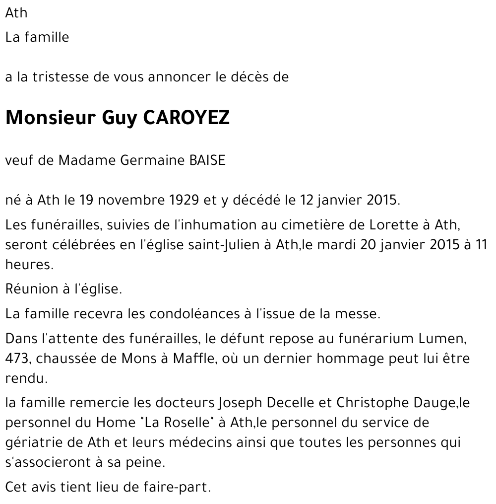 Guy CAROYEZ