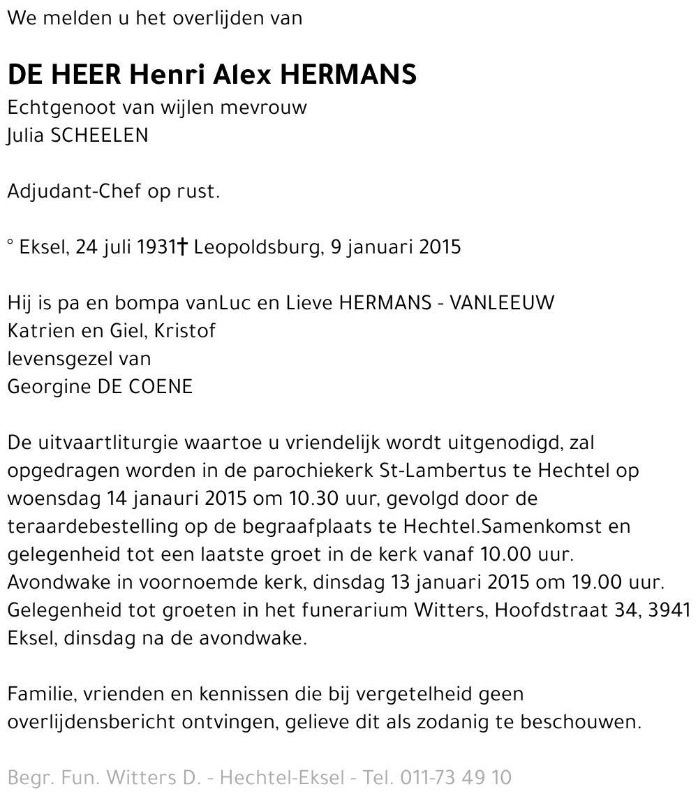 Henri Alex Hermans