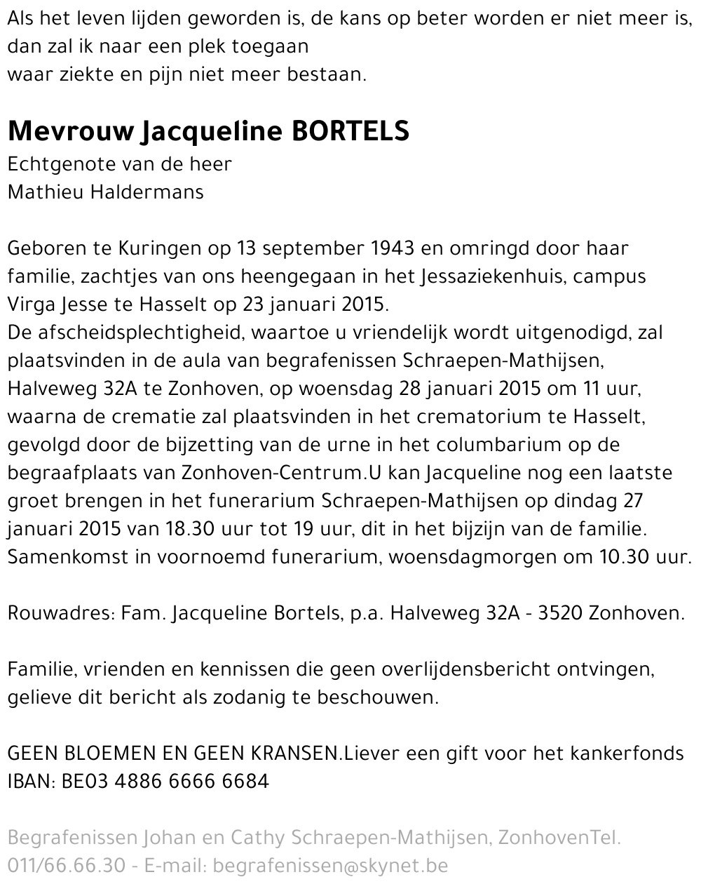 Jacqueline Bortels
