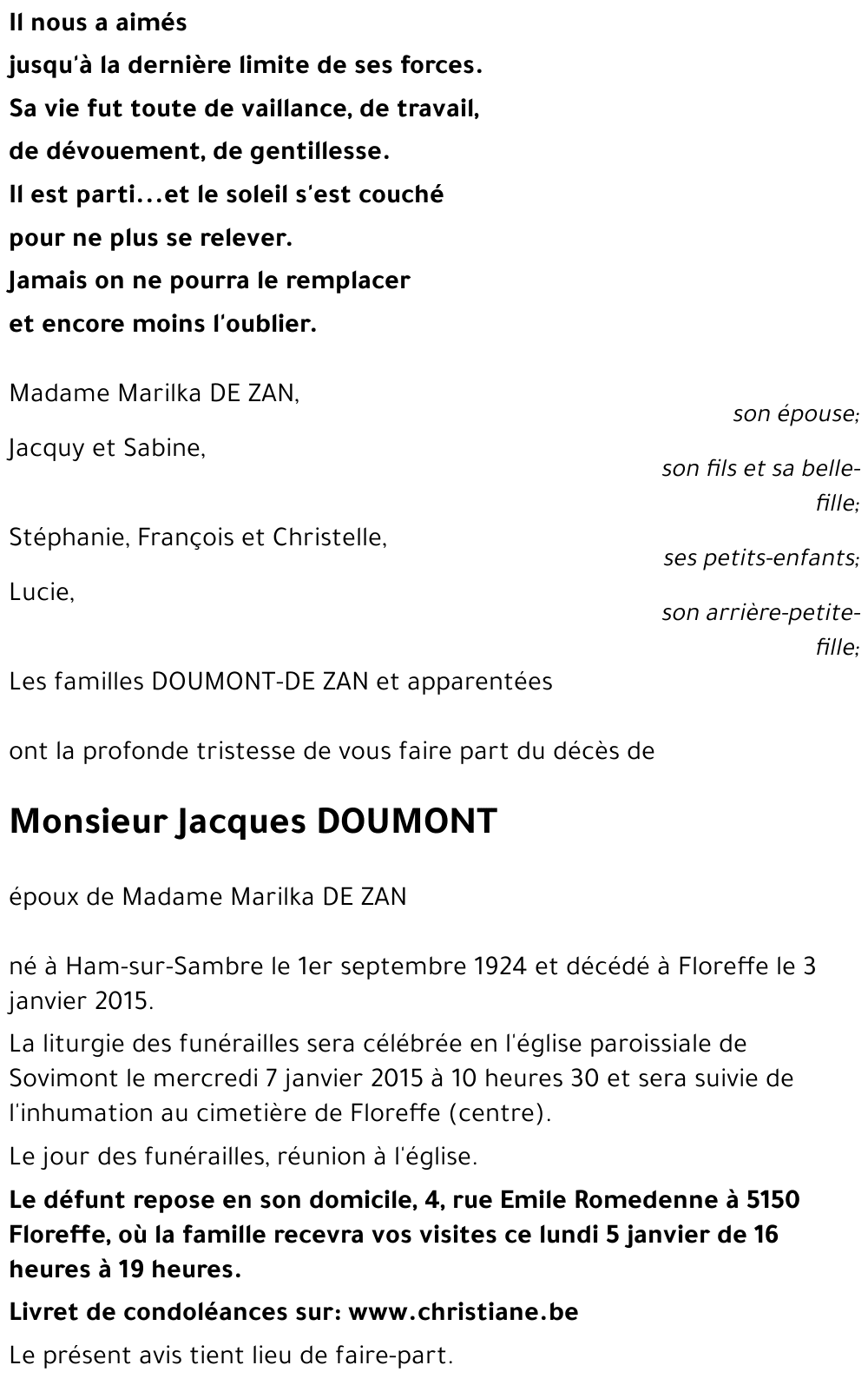 Jacques DOUMONT