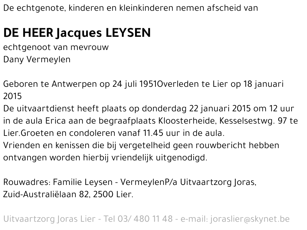 Jacques Leysen