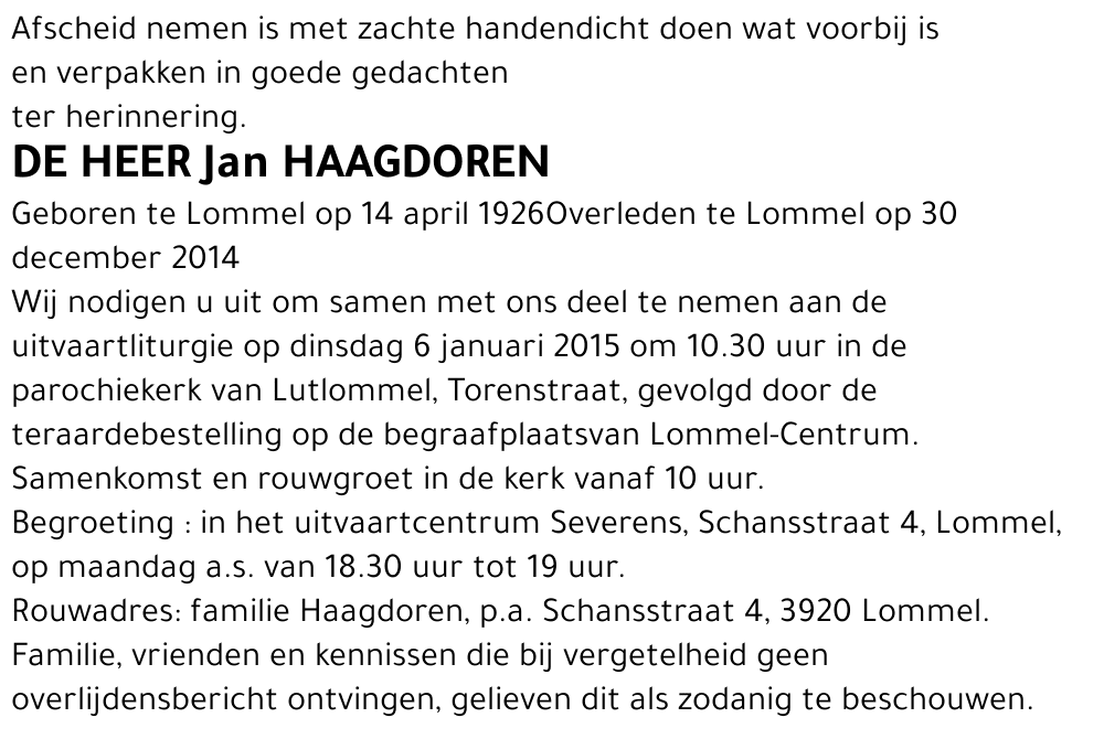 Jan Haagdoren