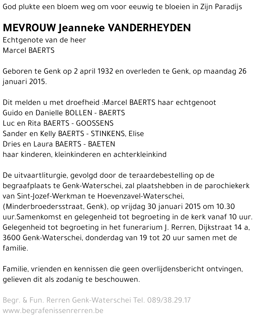 Jeanneke Vanderheyden