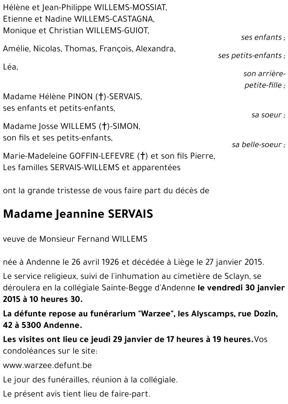 Jeannine SERVAIS