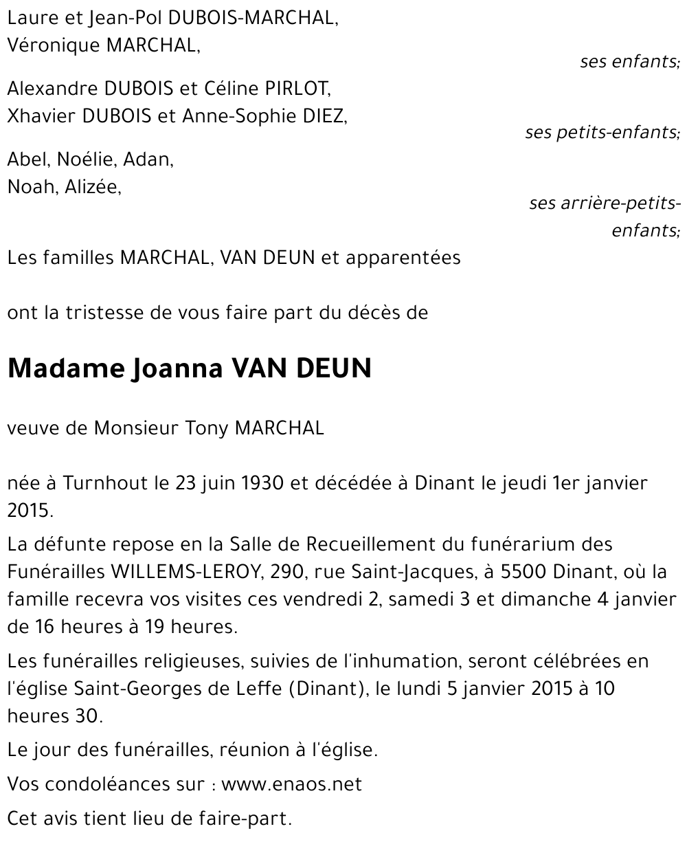 Joanna VAN DEUN