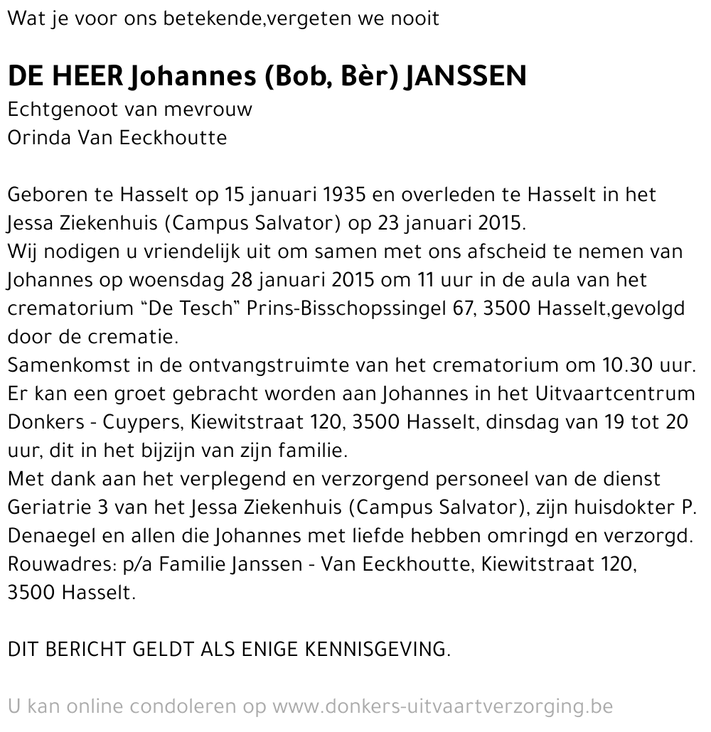 Johannes Janssen