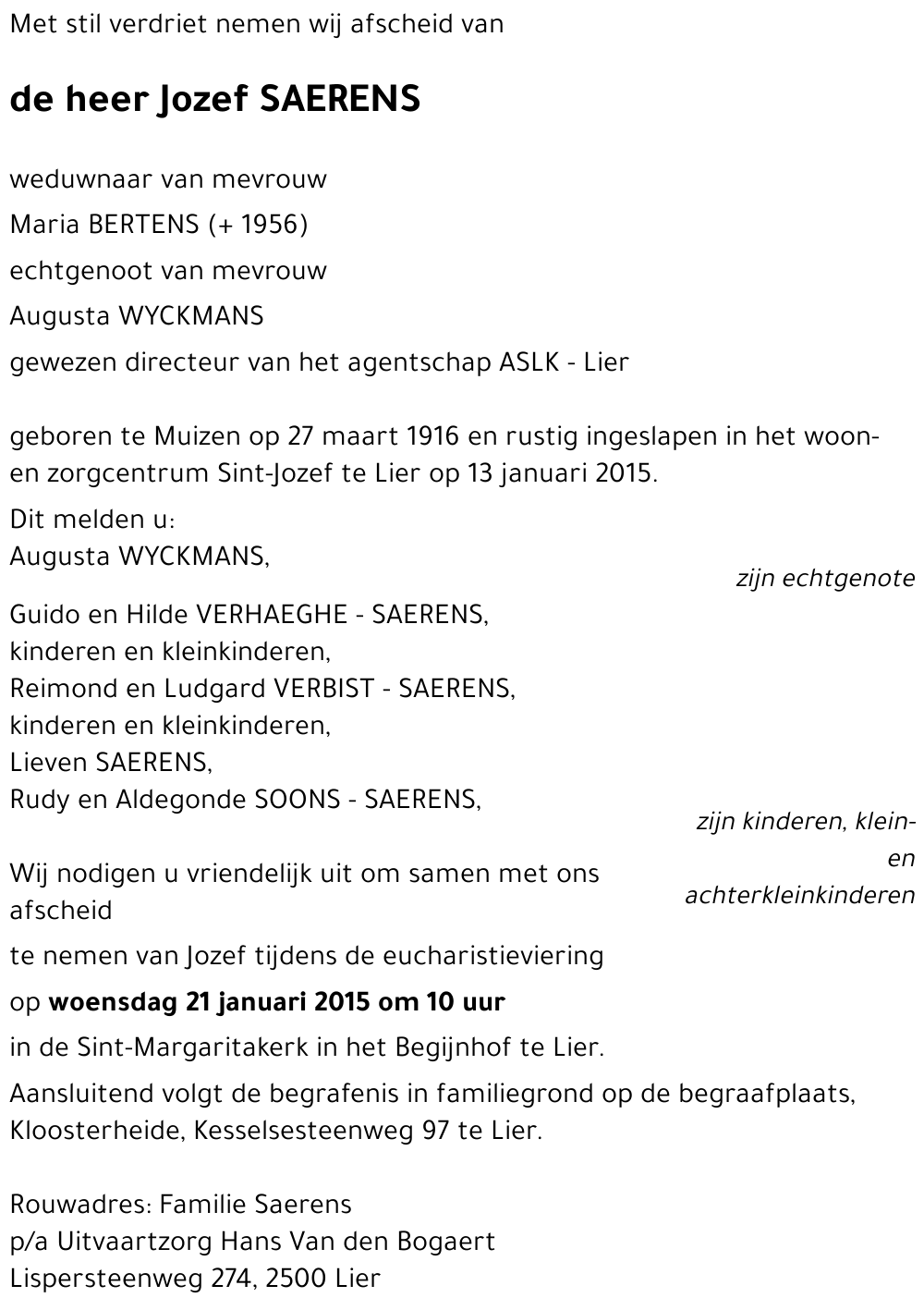Jozef SAERENS