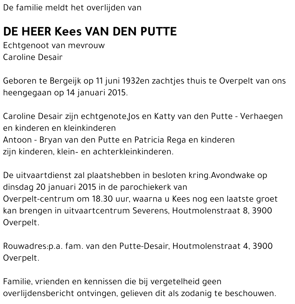 Kees van den Putte