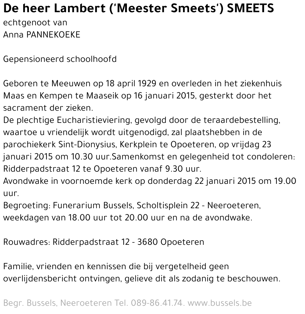 Lambert Smeets